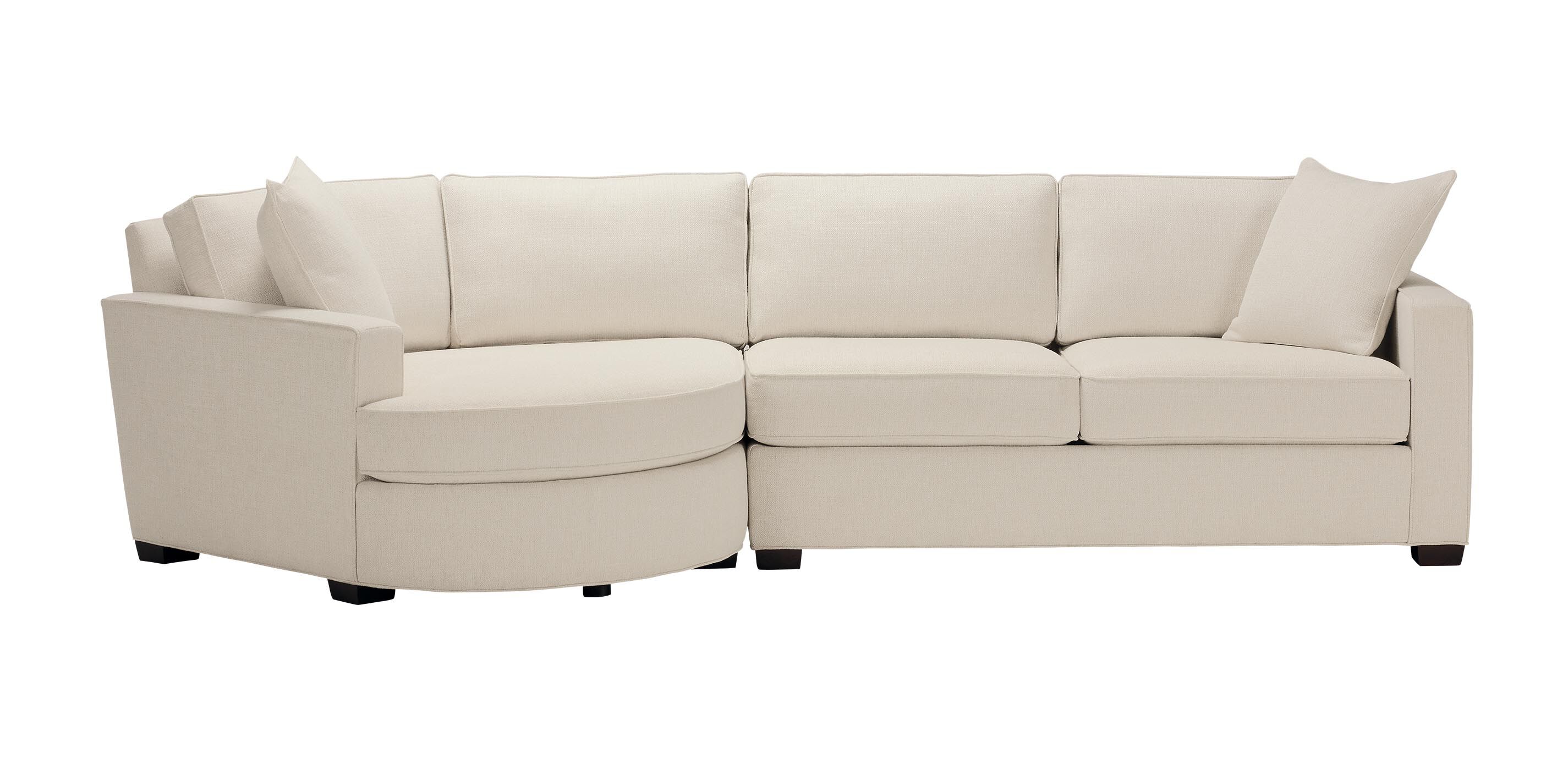 Spencer Track-Arm Two-Piece Sectional with Round Cuddle Chaise 1 Spencer Track-Arm Two-Piece Sectional with Round Cuddle Chaise